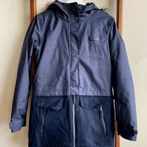 Columbia Omni Heat Suttle Mountain Fur Hood Insulated Winter Long Coat